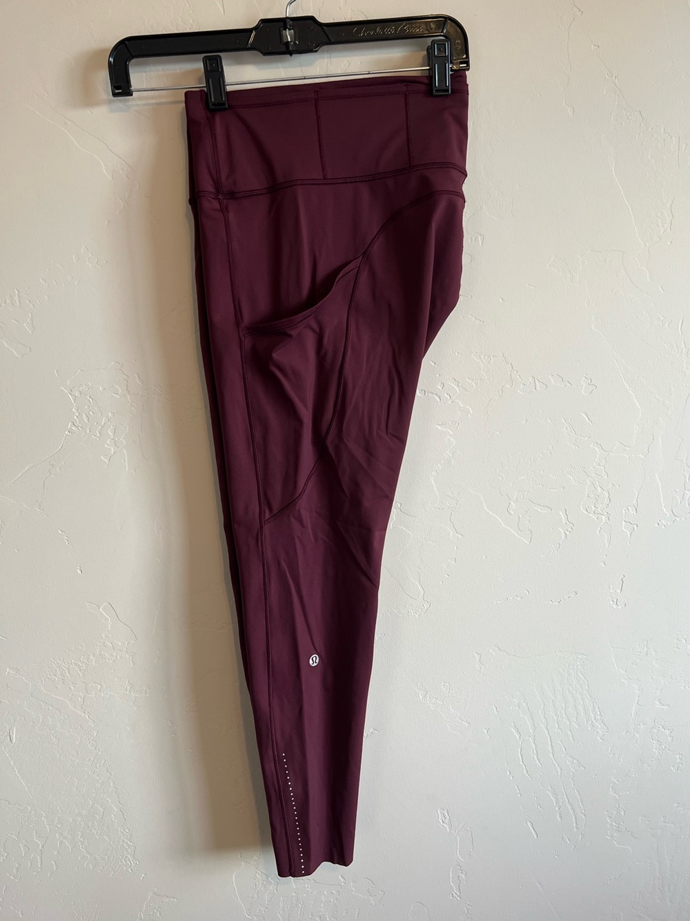 lululemon Fast and Free High Rise Leggings Burgundy Size 12